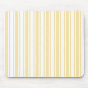 Mousepad Listras amarelos pálido e brancas dos doces