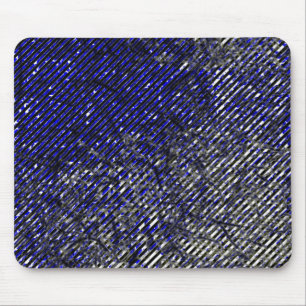 Mousepad Listras azuis danificadas em suas cores e formas