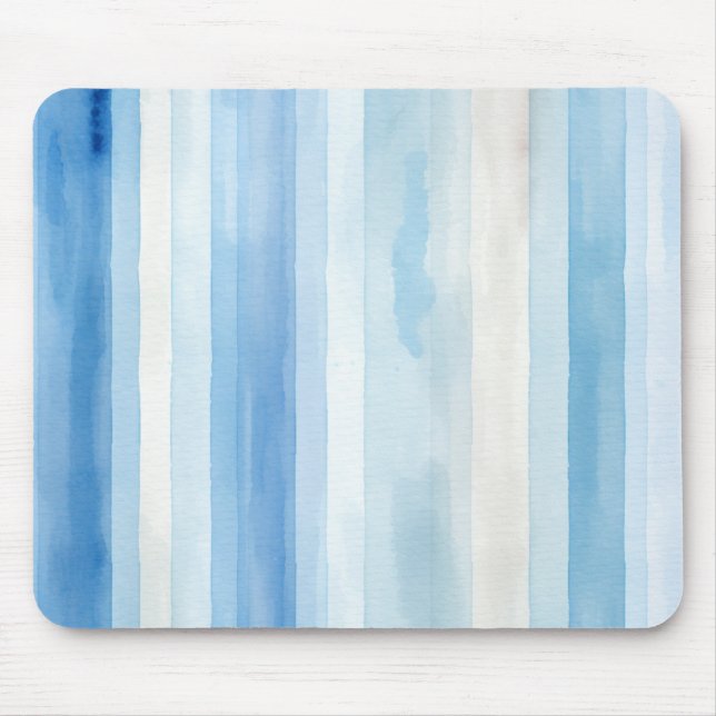 Mousepad Listras Azuis e Brancas de Santorini (Frente)