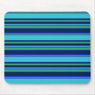 Mousepad Listras azuis e verdes