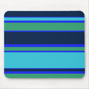 Mousepad Listras azuis e verdes