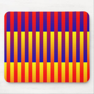 Mousepad Listras Azuis Vermelhas Amarelas