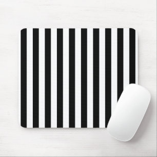 Mousepad Listras brancas e pretas verticais