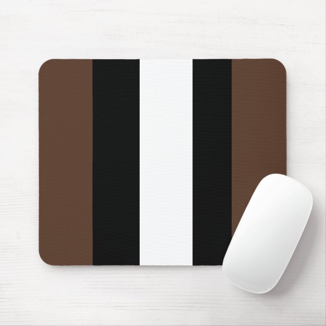 Mousepad Listras castanhas, pretas e brancas (Com mouse)