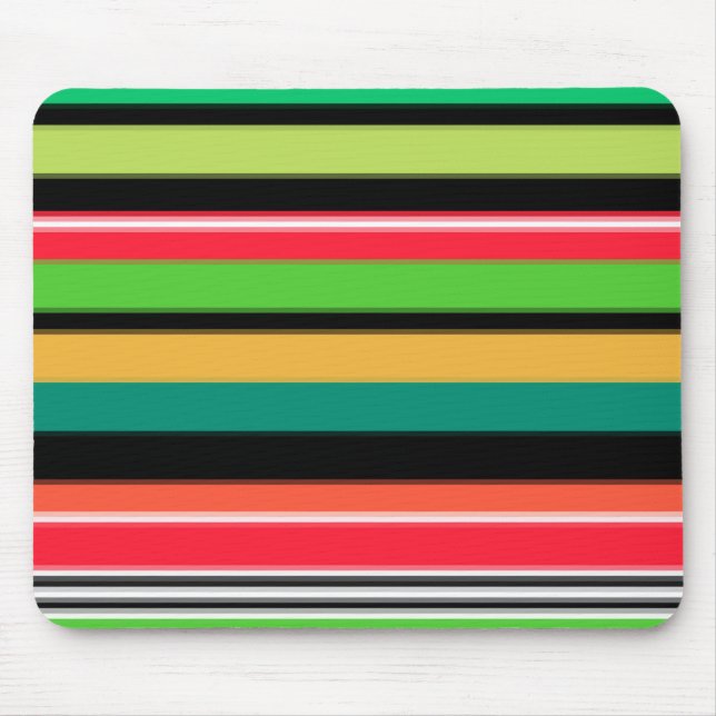 Mousepad Listras coloridas doces (Frente)