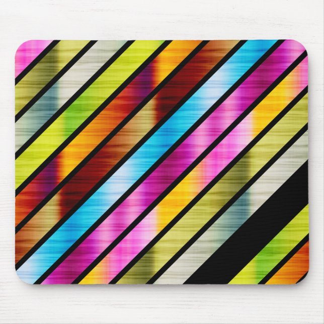 Mousepad Listras coloridas fofas (Frente)