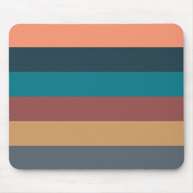 Mousepad listras coloridas pastel (Frente)