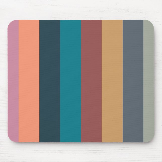 Mousepad listras coloridas pastel 001 (Frente)