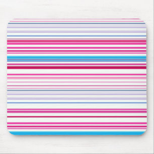 Mousepad Listras cor-de-rosa azuis