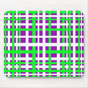 Mousepad Listras de Intertravamento Roxo Verde Preto