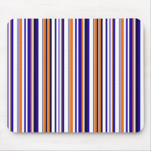 Mousepad Listras de laranja azul-acastanhada