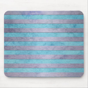 Mousepad Listras de Lavanda Pastel e Azul Turquesa