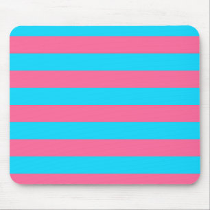 Mousepad Listras de Listras Azuis Rosa 