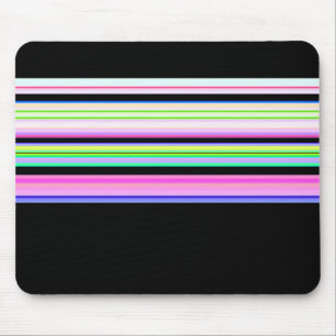 Mousepad Listras de neon coloridas fofas