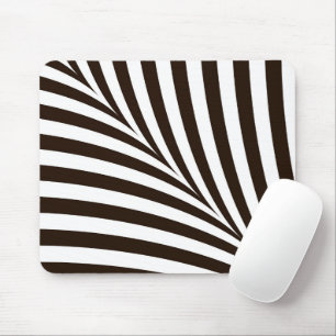 Mousepad Listras de zebra brancas e pretas geométricas