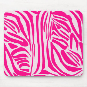 Mousepad Listras de zebra rosa