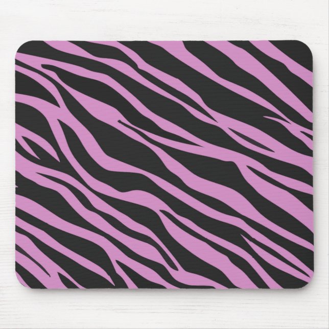 Mousepad Listras de Zebra Rosa Orquídea (Frente)