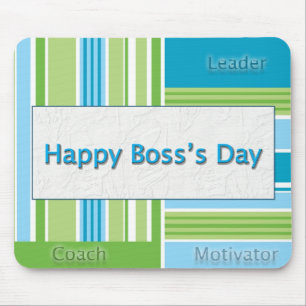 Mousepad Listras do dia do chefe feliz