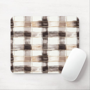 Mousepad Listras Douradas Creme Marrom