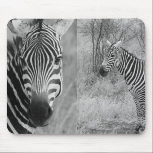 Mousepad Listras Elegantes Africanas Fofas Safari de Zebra