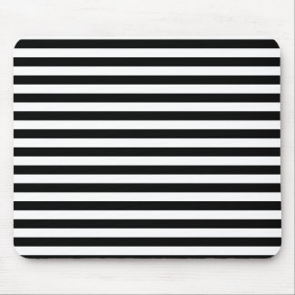 Mousepad Listras finas - preto e branco