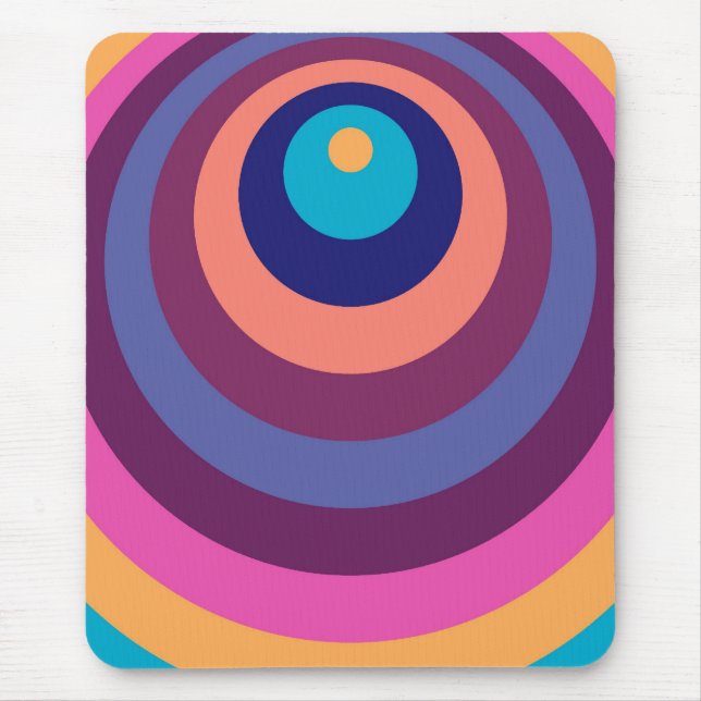Mousepad Listras Geométricas Modernas Coloridas e Divertida (Frente)