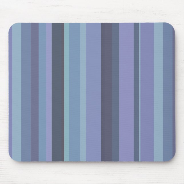 Mousepad Listras horizontais de cinza azul (Frente)