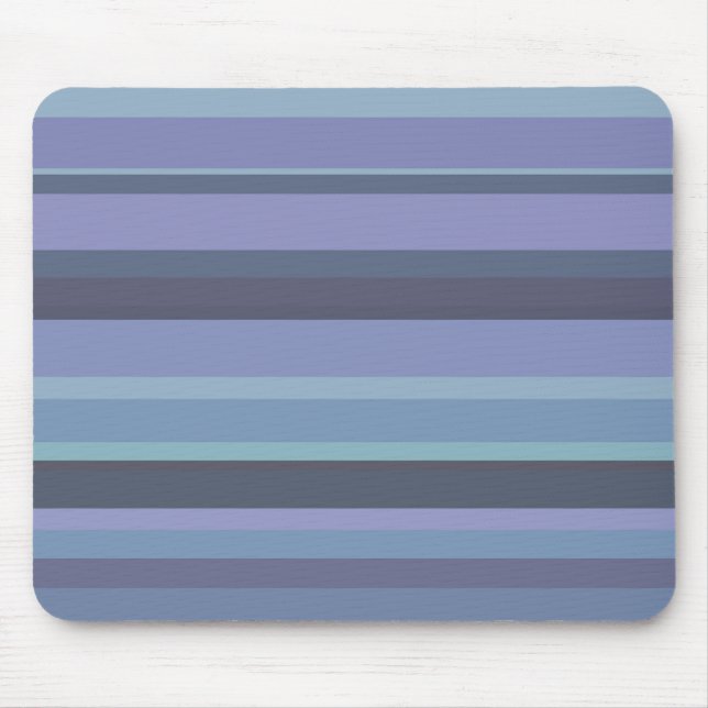 Mousepad Listras horizontais de cinza azul (Frente)