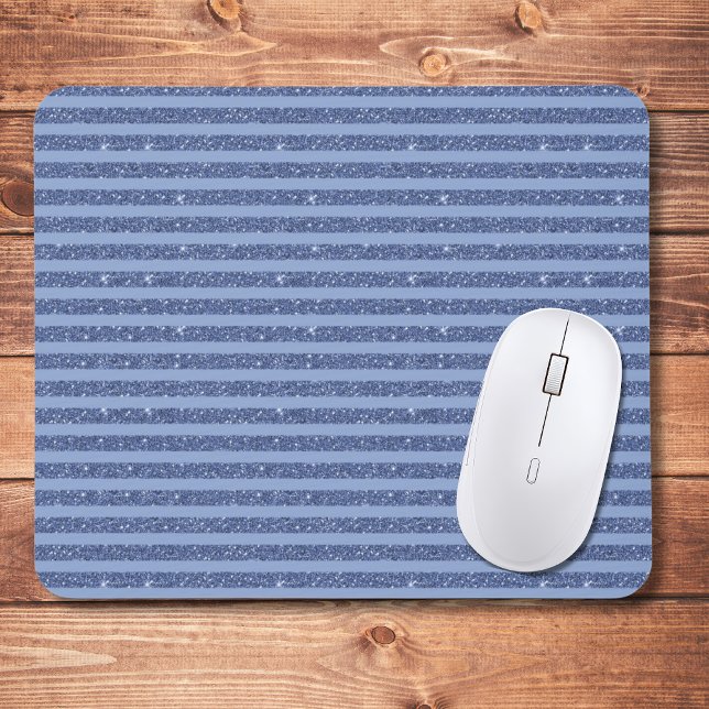Mousepad Listras Horizontais em Glitter Índigo Escuro (Criador carregado)