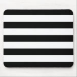 Mousepad Listras horizontais preto e branco corajosas<br><div class="desc">A decoração preto e branco corajosa das listras do gráfico na forma horizontal ou vertical é um estilo clássico moderno que faça sempre para um grande presente feito sob encomenda para o senhor mesmo ou para alguém especial em sua lista, estes do design gráfico é certa fazer uma impressão em...</div>