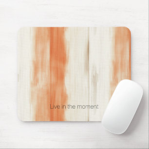 Mousepad Listras Laranja Pêssego Creme
