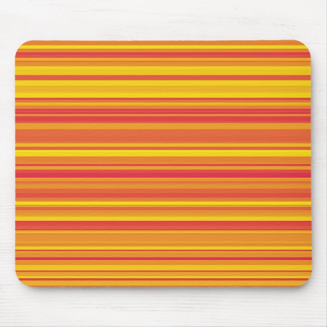 Mousepad Listras Laranja Vermelho Amarelo (Frente)