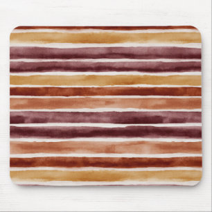 Mousepad Listras Laranja Vermelho Pêssego Borgonha