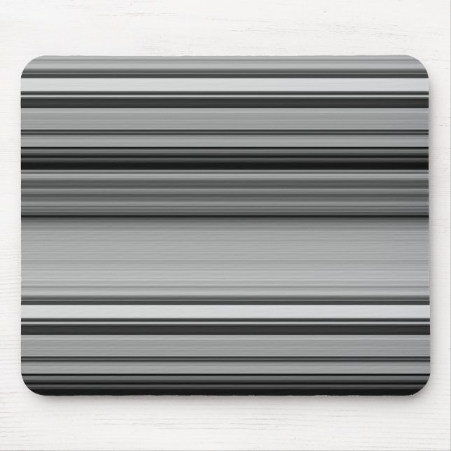 Mousepad Listras pretas cinzas fofas (Frente)