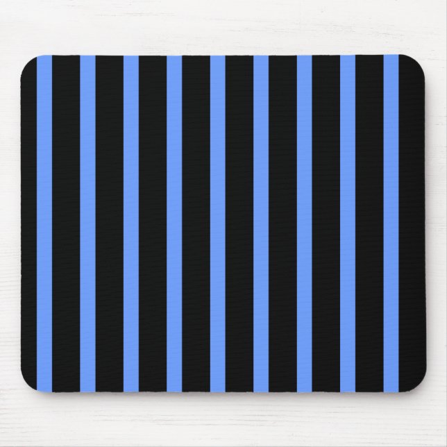 Mousepad Listras Pretas e Azuis (Frente)