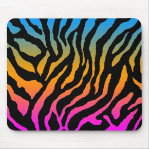 Mousepad LISTRAS PRETAS MULTICOLOUR RETROS do anos 80 do