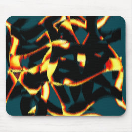 Mousepad Listras queimadas com aspecto vermelho vermelho, b