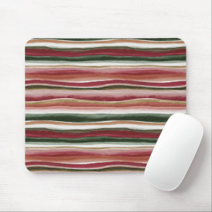 Mousepad Listras Rosa Branco Verde Dourado Vermelho