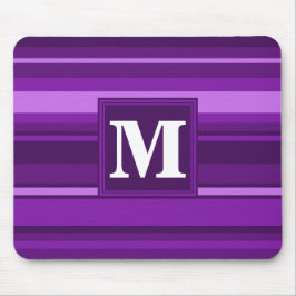 Mousepad Listras roxas monograma