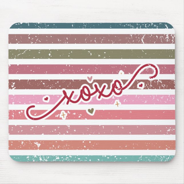 Mousepad Listras Suaves & XOXO (Frente)