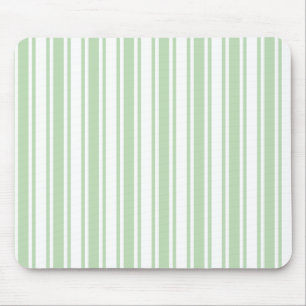 Mousepad Listras verdes pálido e brancas dos doces