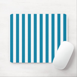 Mousepad Listras verticais azuis e brancas