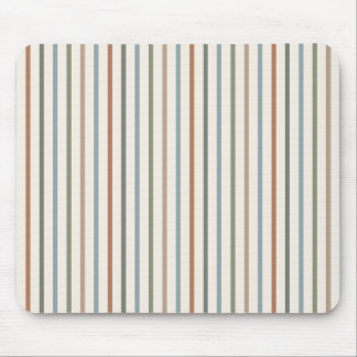 Mousepad Listras Verticais Boho Tom Terroso Padrão Minimali