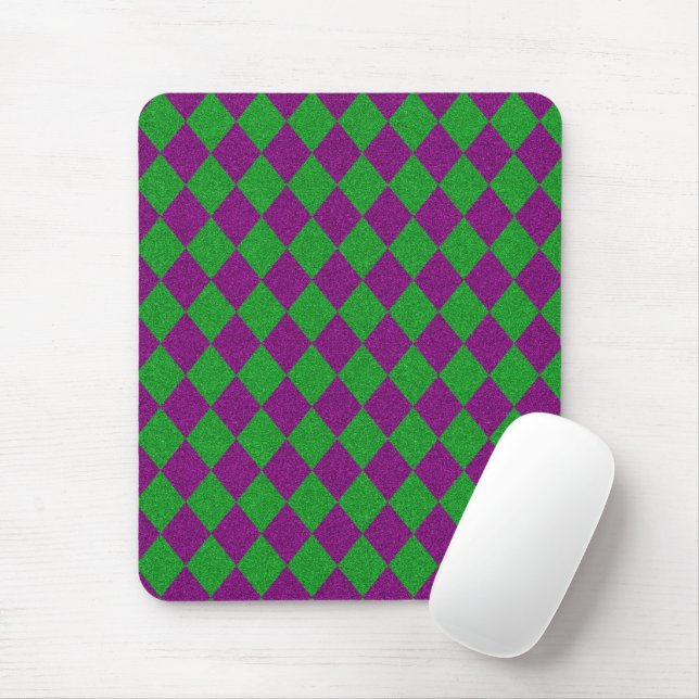 Mousepad Lítima de Diamante Puro e Verde (Com mouse)