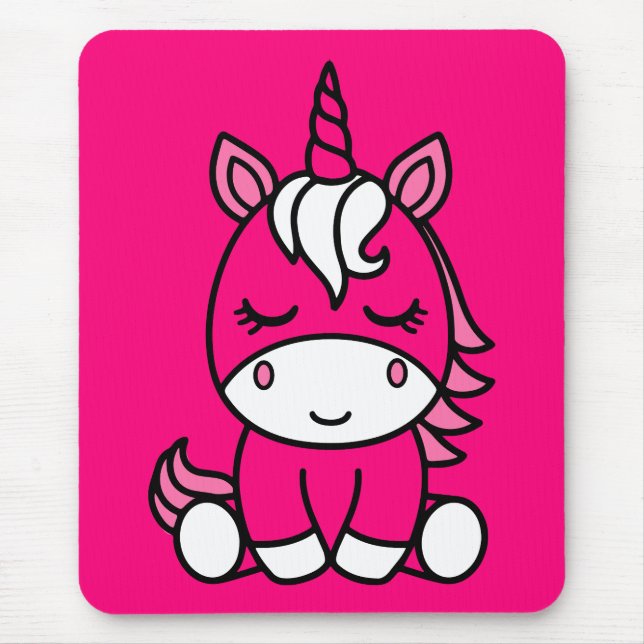 Mousepad Little Girls Unicorn Pony (Frente)