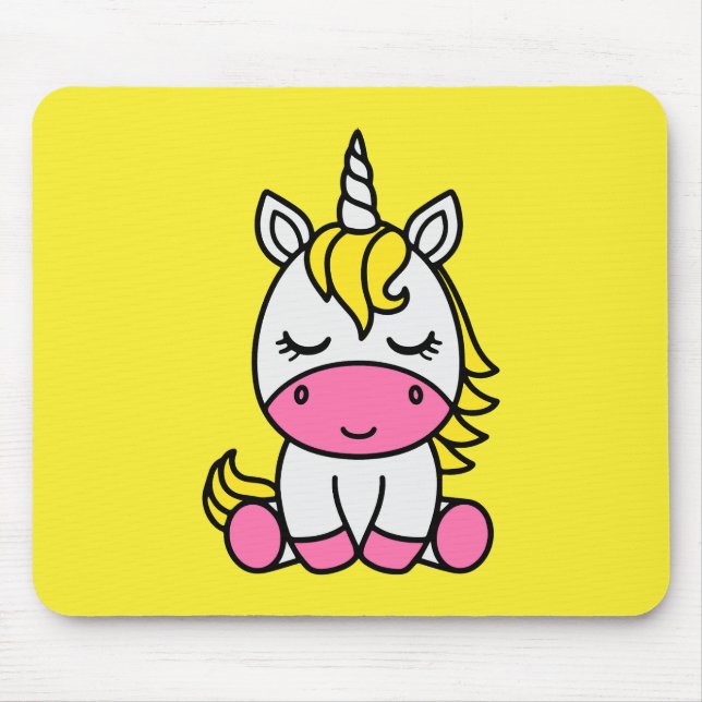 Mousepad Little Girls Unicorn Pony (Frente)