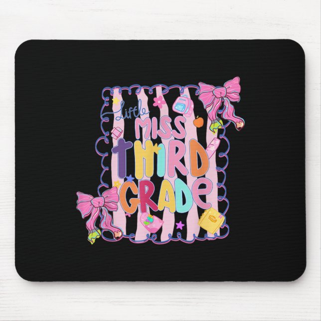 Mousepad Little Miss Third Grade First Day Of 3rd Grade Coq (Frente)