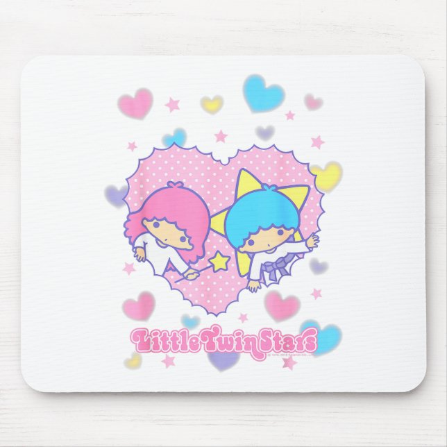 Mousepad Little Twin Stars Retro Logo Valentine Tee  (Frente)