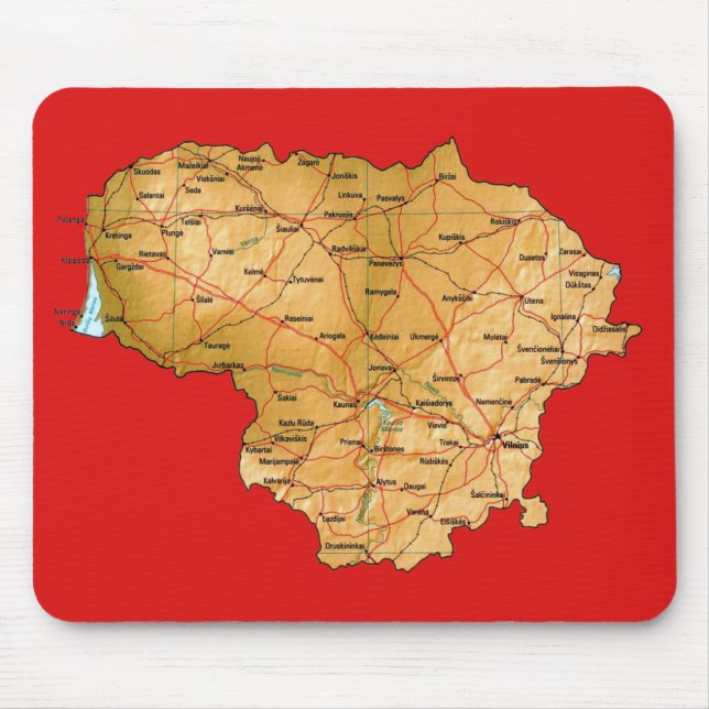 Mousepad Lituânia (Frente)