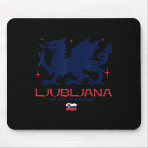 Mousepad Liubliana Eslovênia Cidade Dos Dragões Patriótico